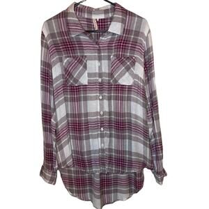 Red Camel Button Down Shirt Size Medium